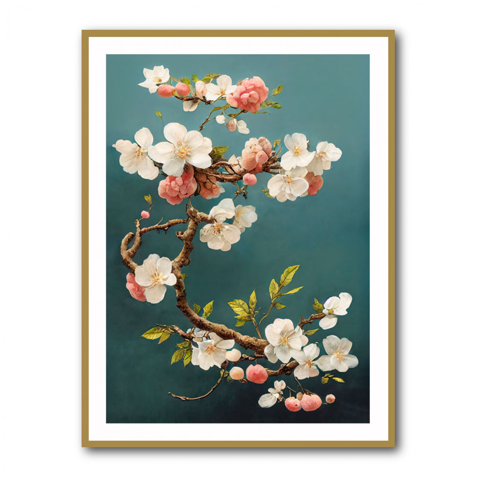 White Blossom Wall Art